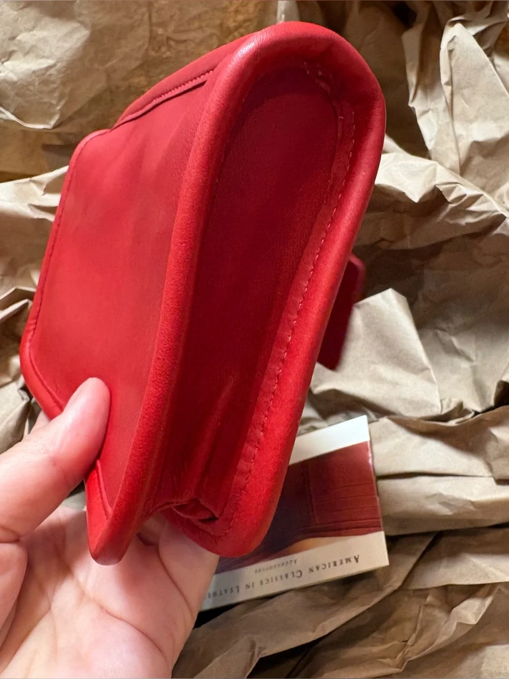 RARE New Tomato Cherry Red Vintage COACH Chunky Case Multipurpose Pouch 7165